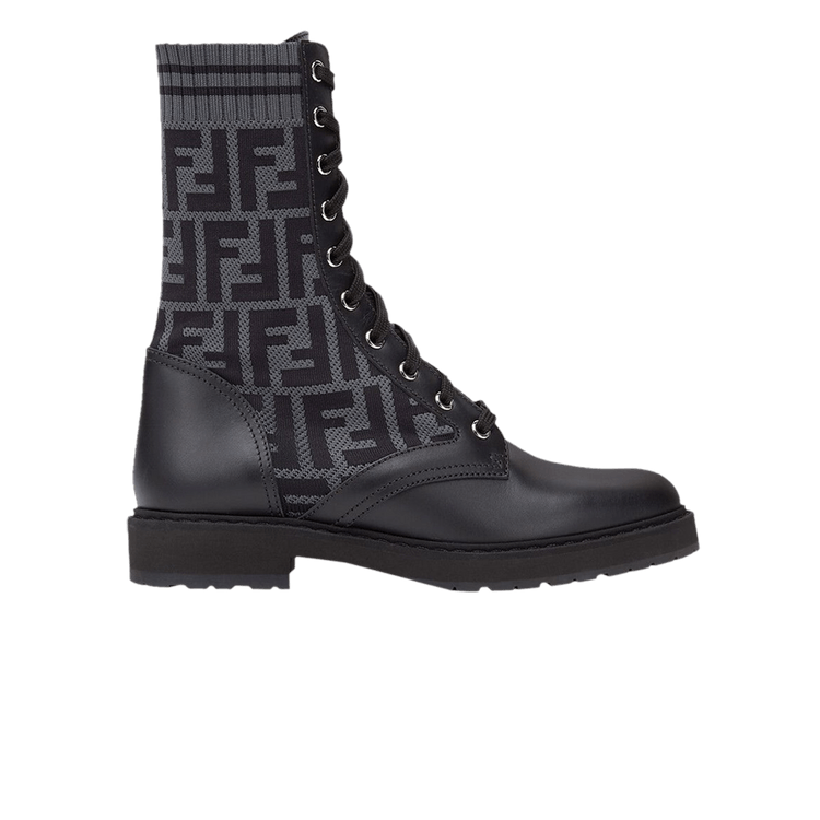 

Ботинки Fendi FF Rockoko Biker Boot 'Black', черный