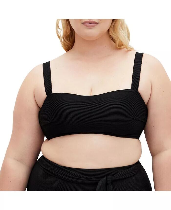 

Верх бикини Seville Plus Size CITY CHIC, черный