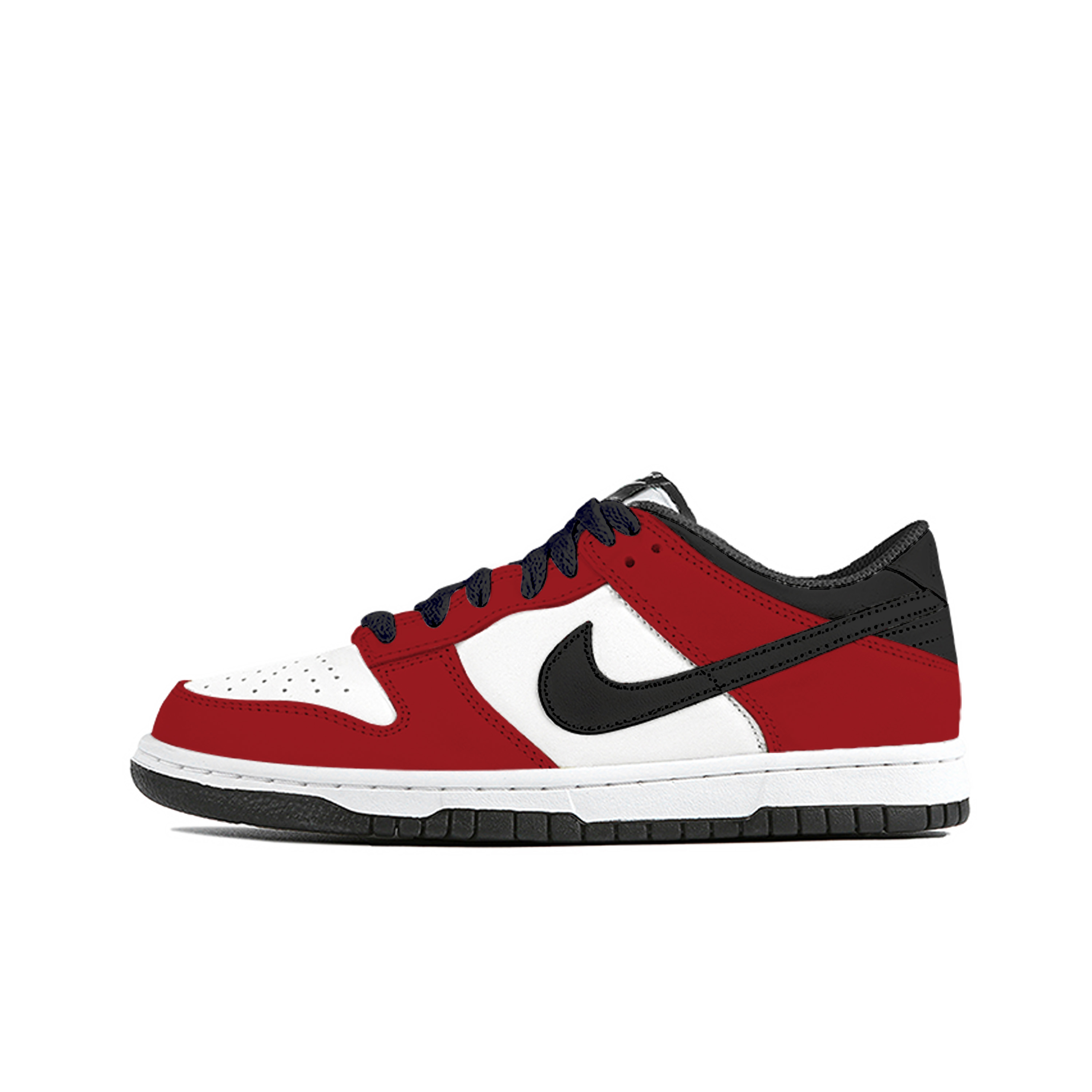 

Nike Детские кроссовки для скейтбординга Dunk "Black" с амортизацией и износостойкостью. Низкий верх. Подростки.