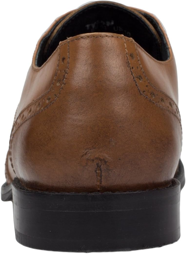 Мужские кожаные туфли DTI GV Executive на шнуровке Tyson Wingtip Oxford Dti Darya Trading, Tan — фото 3