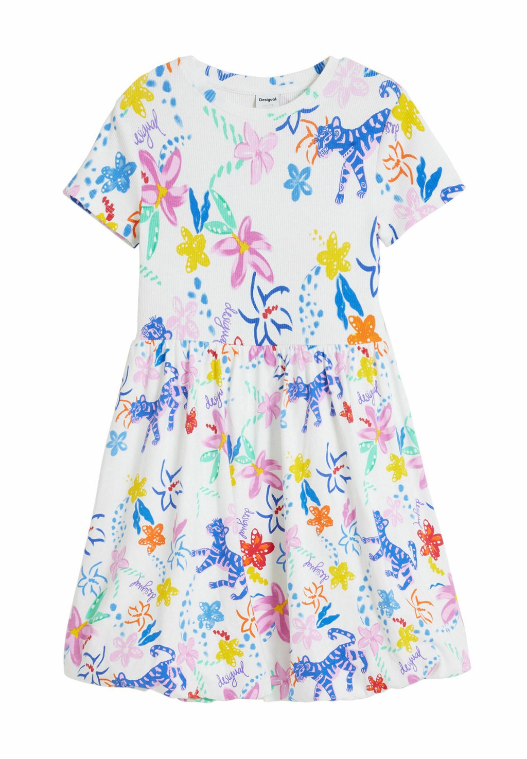 

Платье из джерси PRINTED Desigual, белый