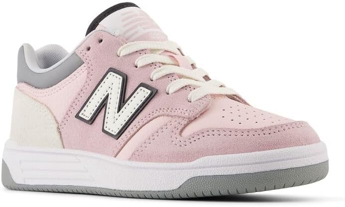 Детские кроссовки New Balance 480 V1 на шнуровке (унисекс), розовый — фото 4