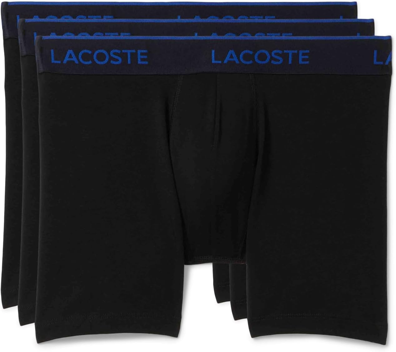 

Комплект из 3 мужских трусов-боксеров Lacoste, Black W/White/Blue/Green