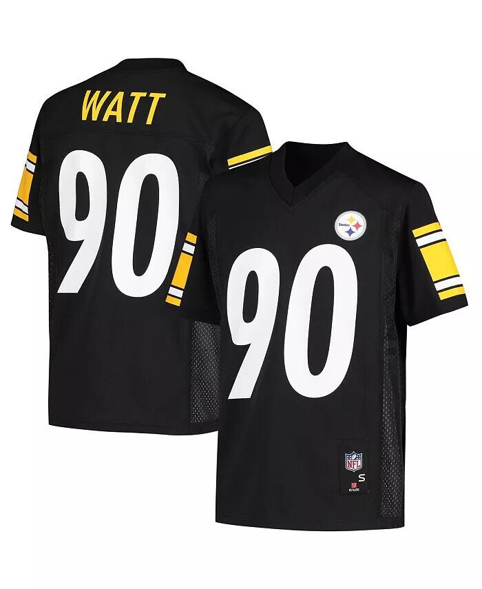 

Большие мальчики и девочки Т . Реплика игрока Watt Black Pittsburgh Steelers Outerstuff, черный
