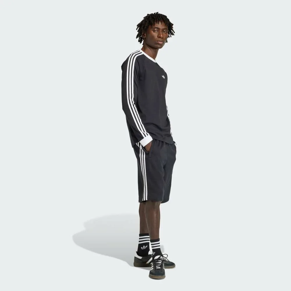 Футболка с длинным рукавом с тремя полосками Adidas, black — фото 3