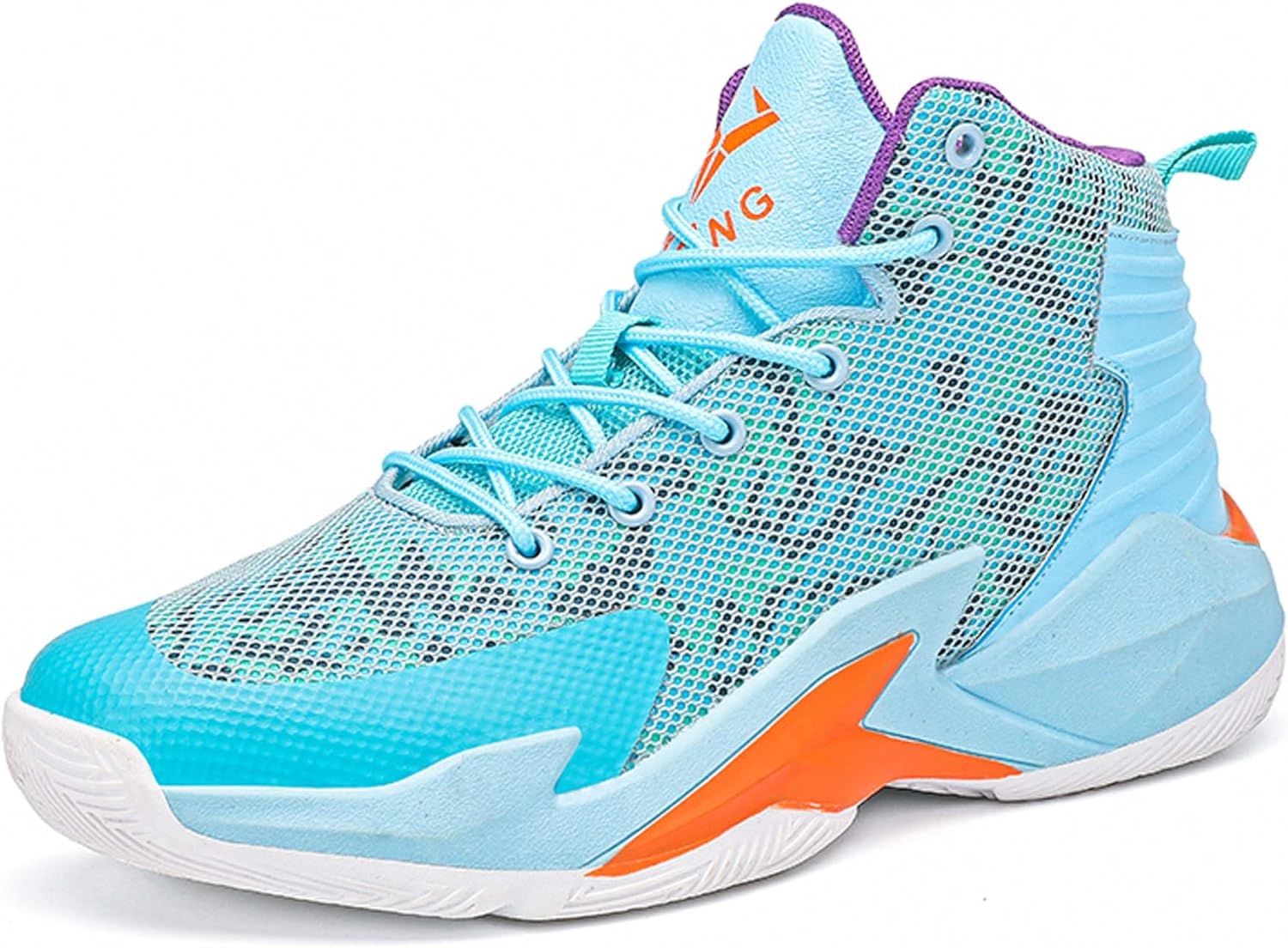 

Мужские и женские модные баскетбольные кроссовки, легкие высокие кеды для подростков, для школы и тренировок, противоскользящие беговые кроссовки для улицы и повседневной ходьбы Dzbajrqm, синий