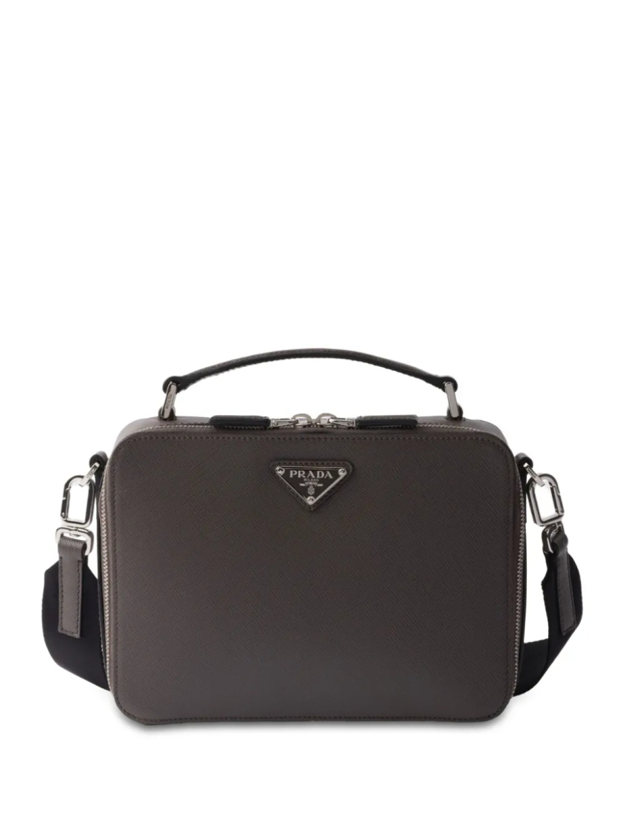 

Prada структурированная сумка-тоут Brique, серый