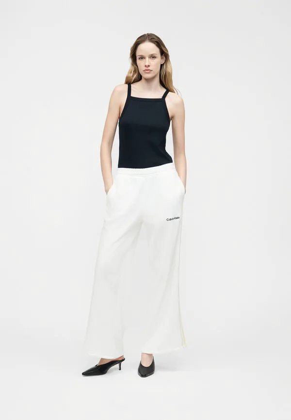 Спортивные брюки-джоггеры с широкими штанинами Calvin Klein, Classic White — фото 2
