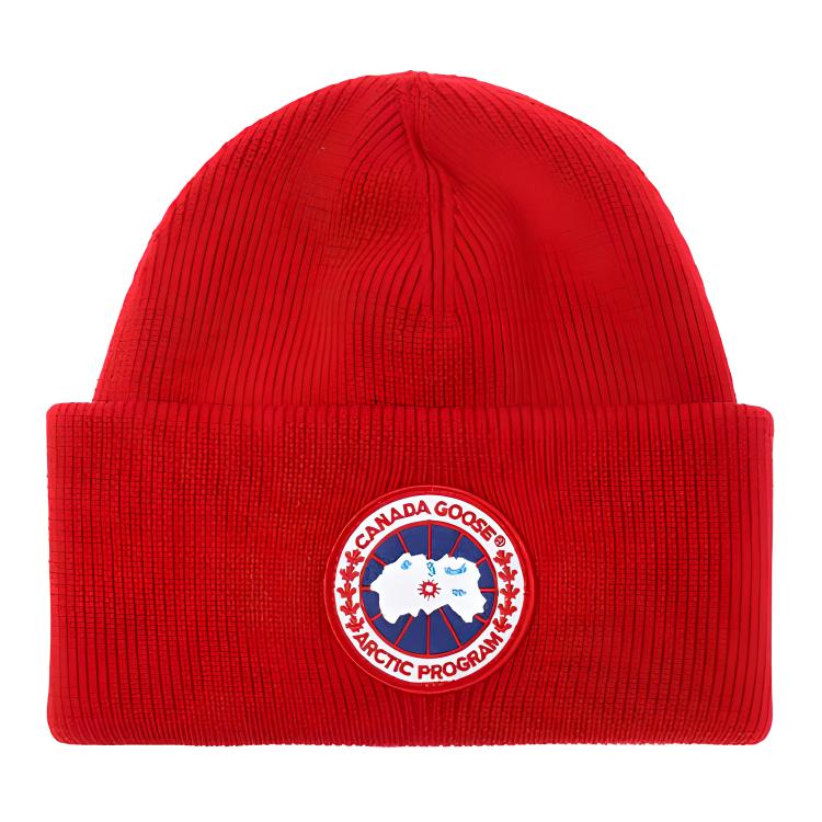

Арктическая логатипная нашивка вязаная шапка Canada Goose, океанская синяя