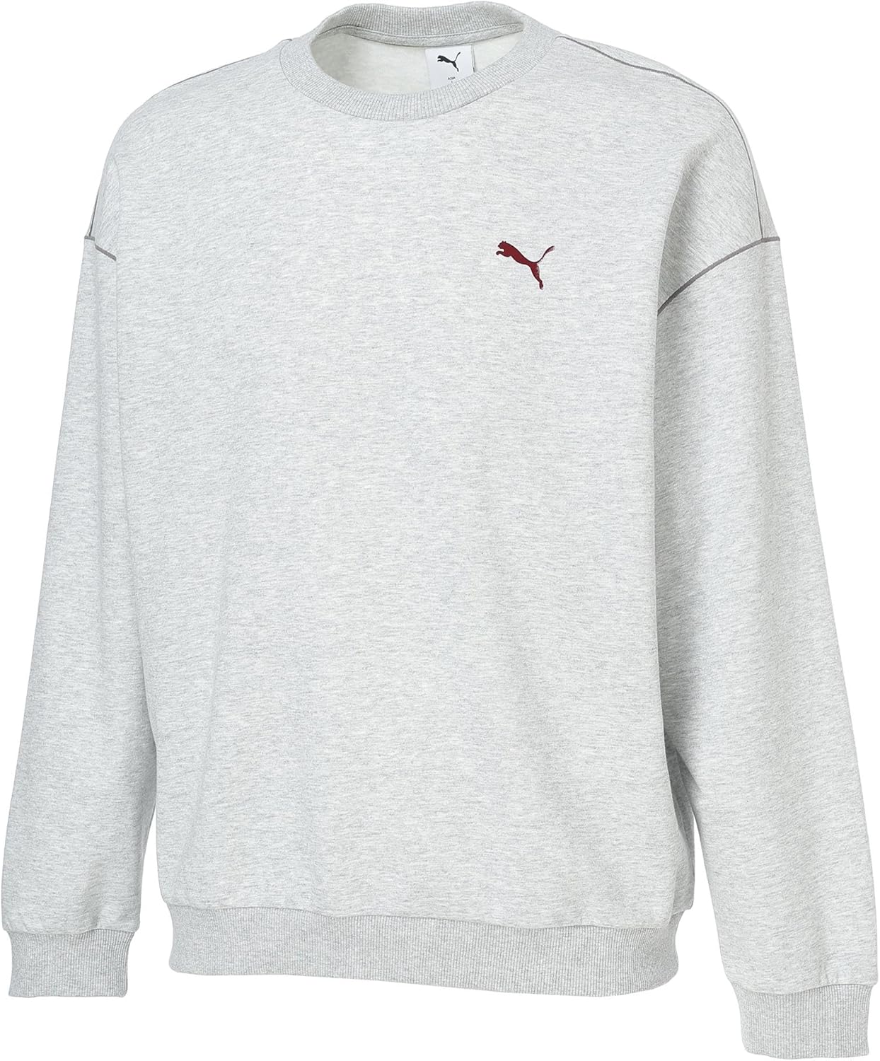 

Мужская повседневная спортивная толстовка Puma DK 690014 ESS MX, свободный крой, светло-серый