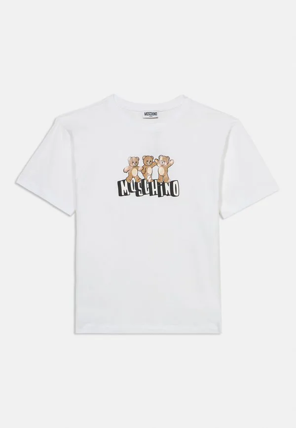 Футболка унисекс с принтом Moschino, Bianco Ottico