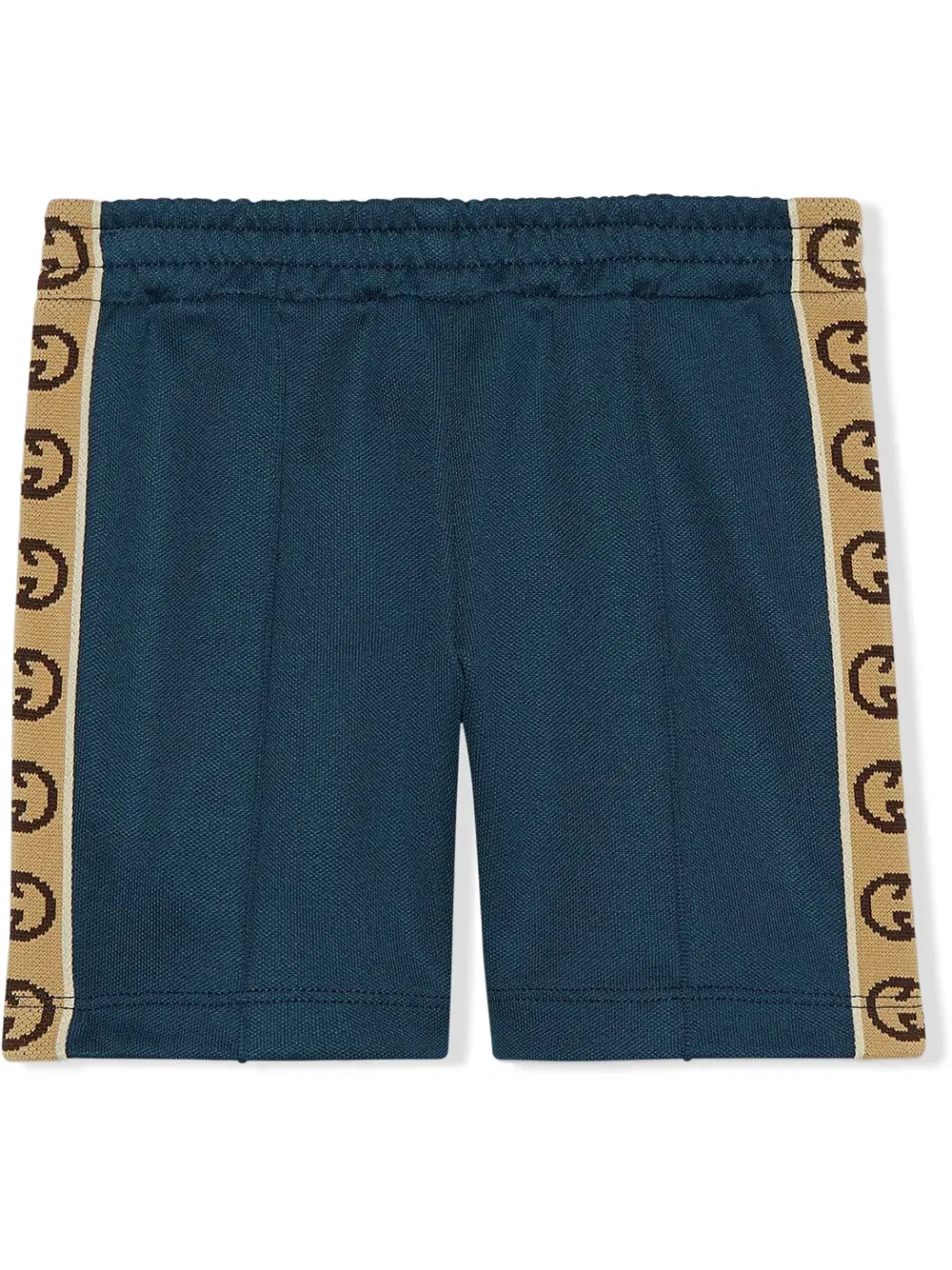 Технические трикотажные брюки с переплетенными буквами g Gucci Kids, синий