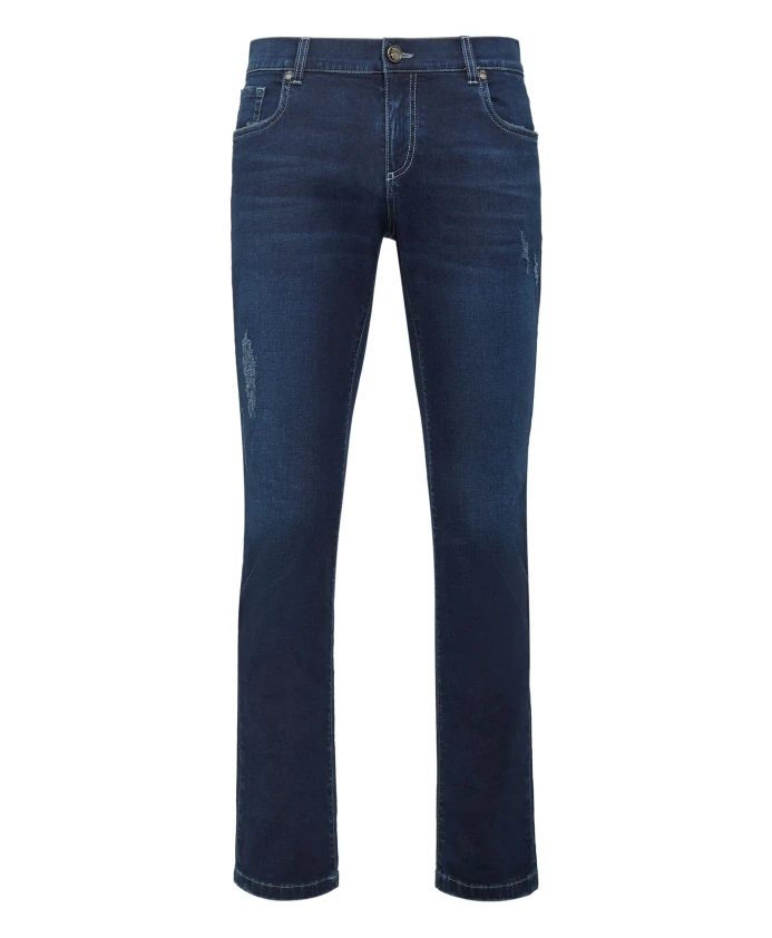 

Джинсы прямого кроя с двойной застежкой Billionaire, синий