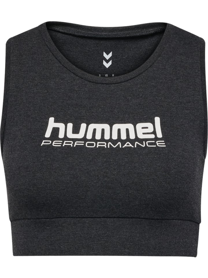 

Спортивный бюстгальтер Pulse Logo Light Support Bra черного цвета Hummel