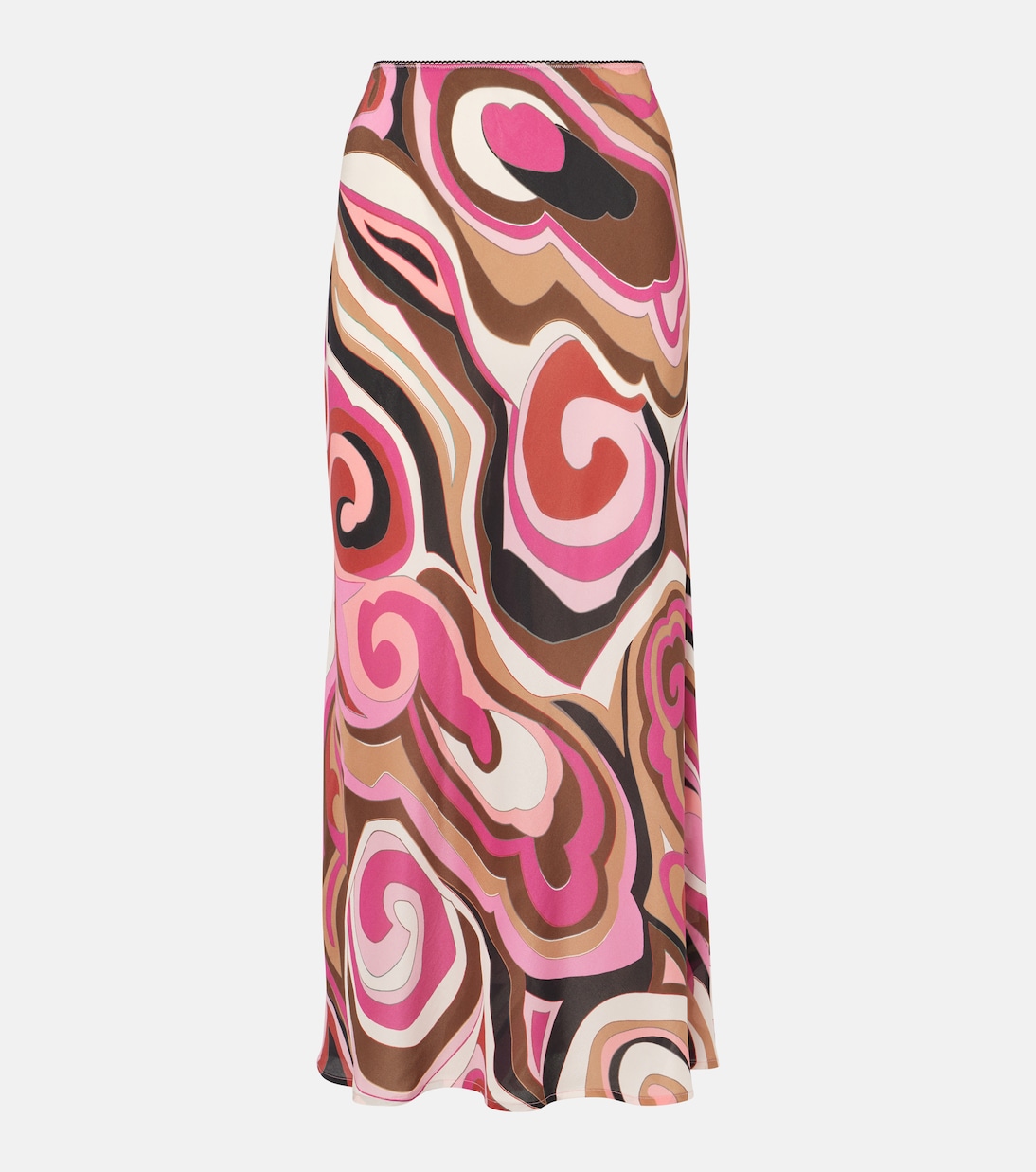 

Юбка макси из шелка Ardith Rixo, Marble Pink