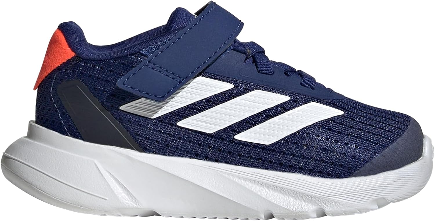 Кроссовки adidas Kids' Duramo SL с эластичными шнурками, белый/красный/синий — фото 2