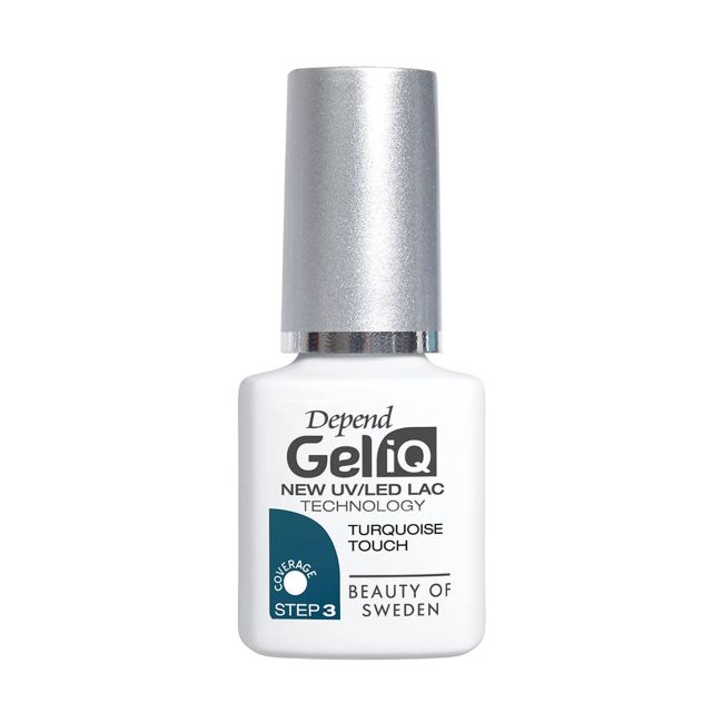 

Гель-Лак для ногтей Gel iq uv/led Depend, цвет turquoise touch, 5 мл