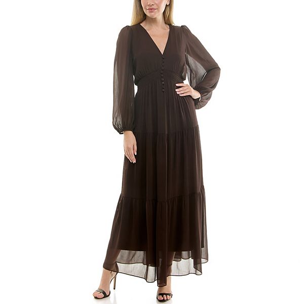 

Женское платье с ярусами и присборенной талией Taylor