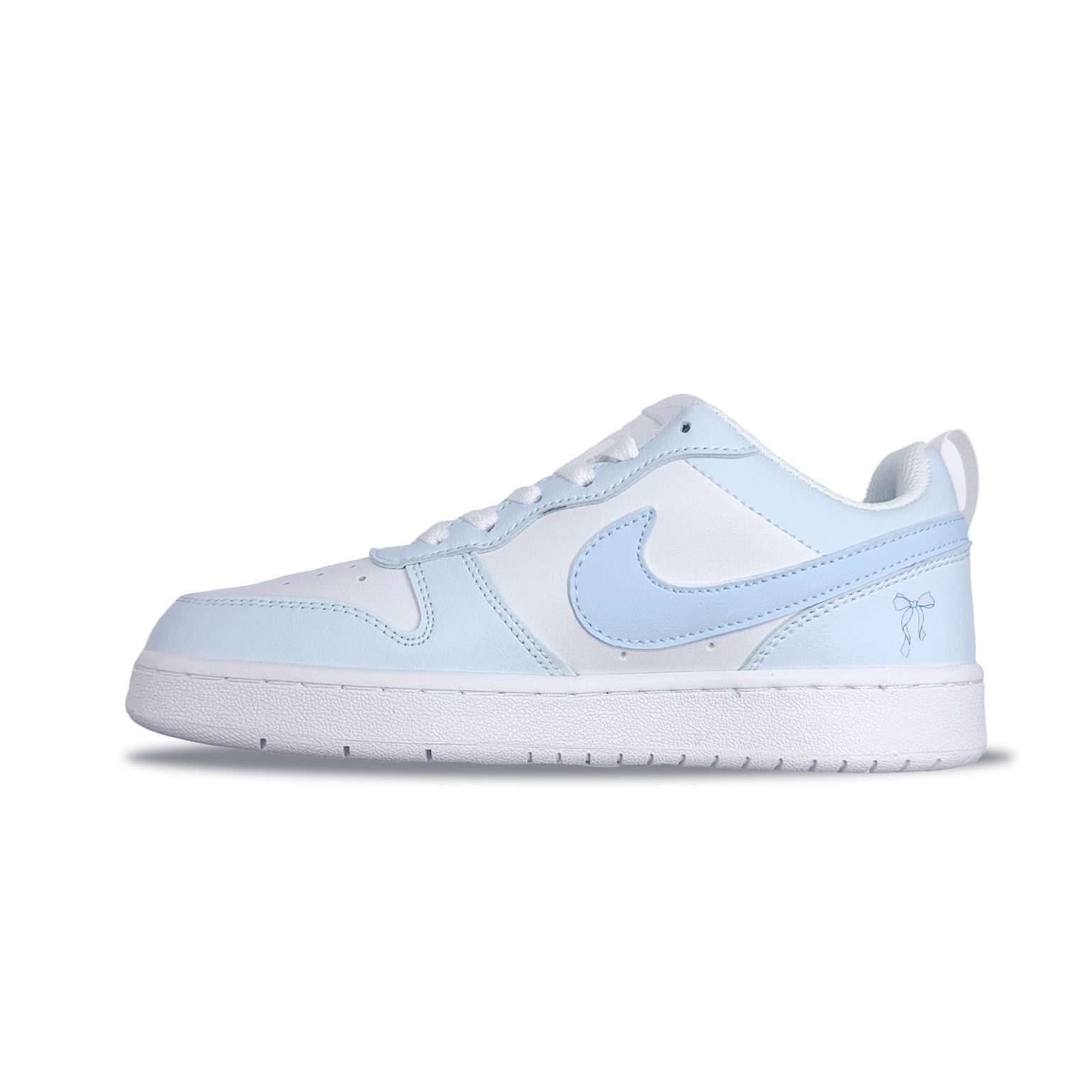

Nike Court Borough Low Top детские скейтбординг кроссовки Sky Blue для подростков