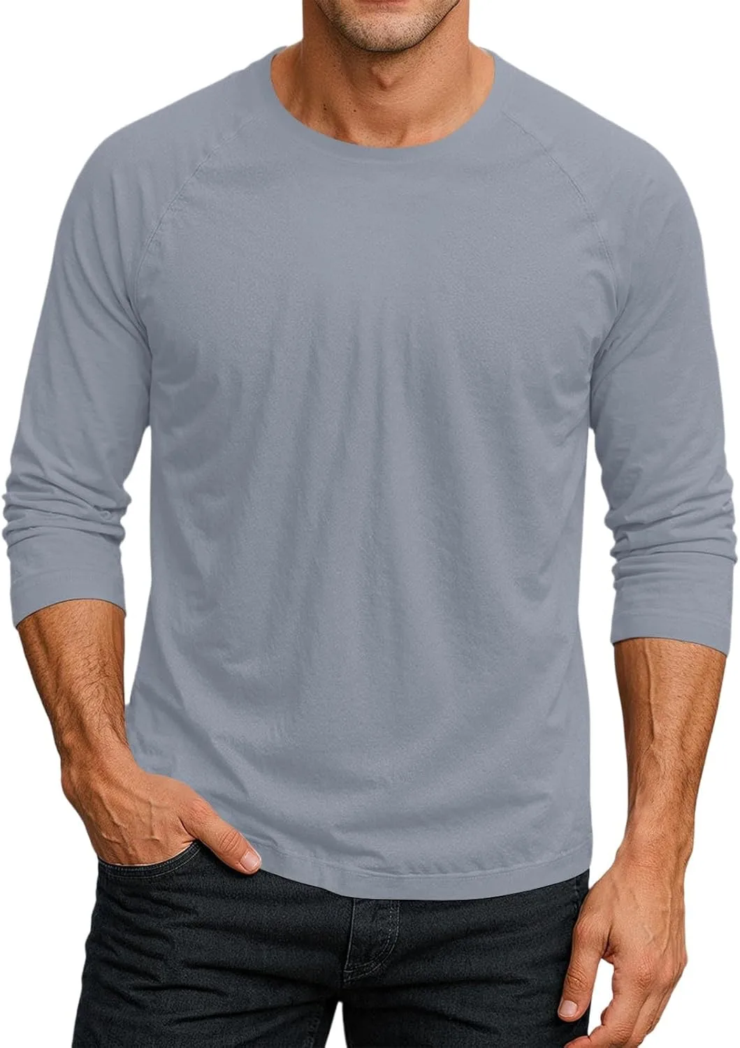 

Мужская футболка с коротким рукавом Wenkomg1, Crew Neck, Casual, Fitted, S-3XL