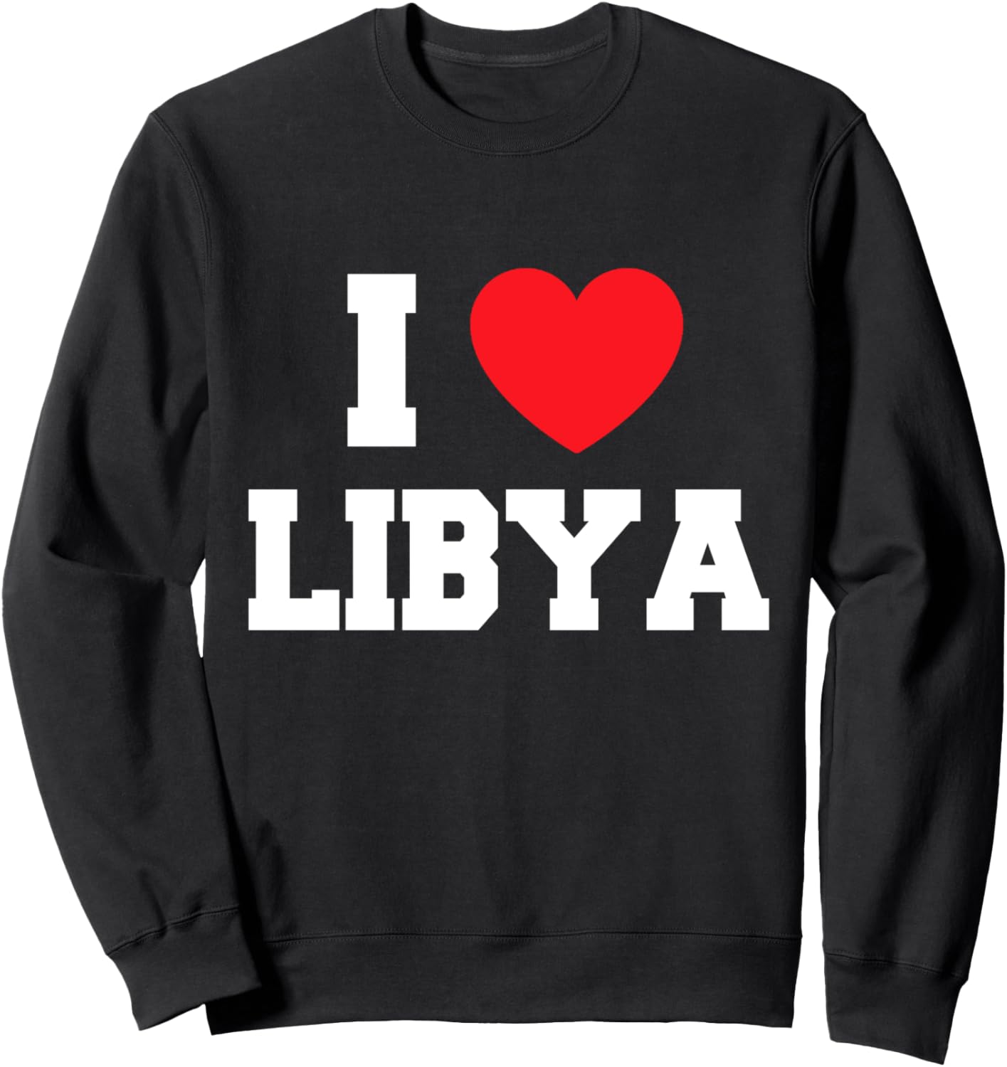 

Толстовка с надписью «Я люблю Ливию» My Heart, черный