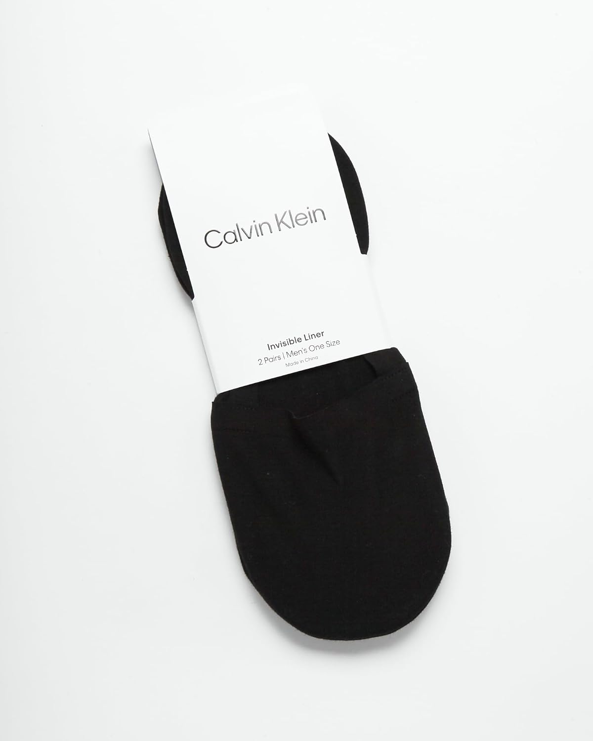 Мужские носки Calvin Klein - 2 пары дышащих невидимых носков из хлопковой смеси для кроссовок и лоферов для мужчин, Pure Black — фото 2