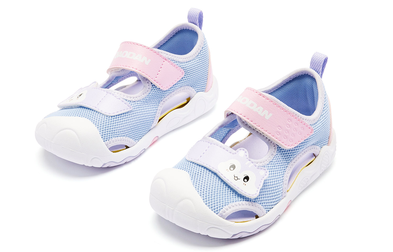QIAODAN Износостойкие низкие детские туфли с амортизацией Blue Pink Infant And Toddler — фото 4