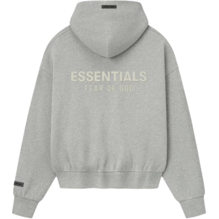 Толстовка с аппликацией логотипа Fear Of God Essentials, серый/светло- желто-зеленый — фото 2