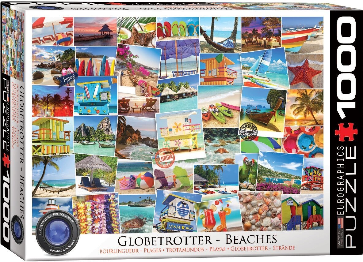 

Пазл Eurographics Globetrotter Beaches, 1000 шт.
