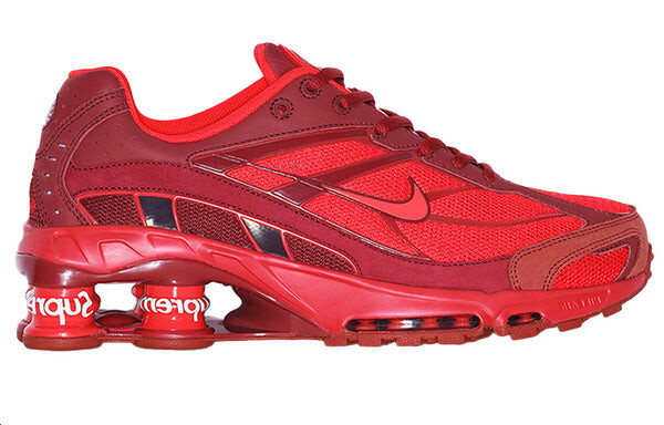 Кроссовки x supreme shox ride 2 sp Nike, красный — фото 2