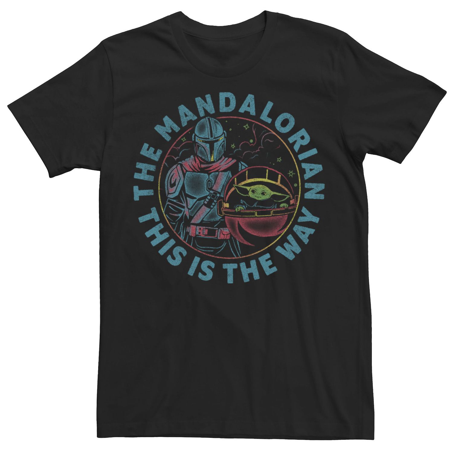 

Мужская футболка Star Wars: The Mandalorian This Is The Way, круглая вверх Licensed Character