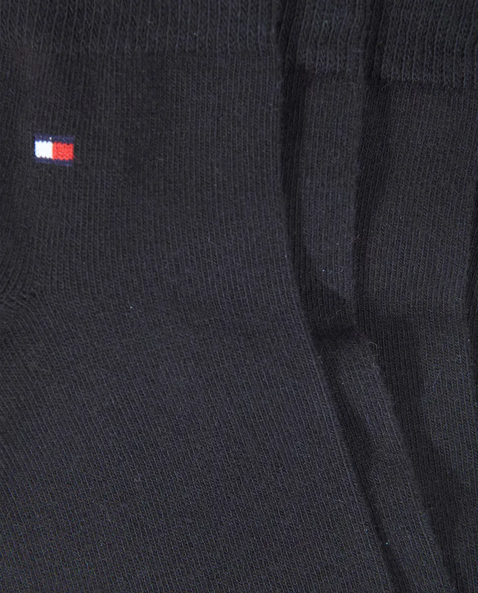Набор из двух пар мужских носков до щиколотки Tommy Hilfiger черного цвета — фото 2