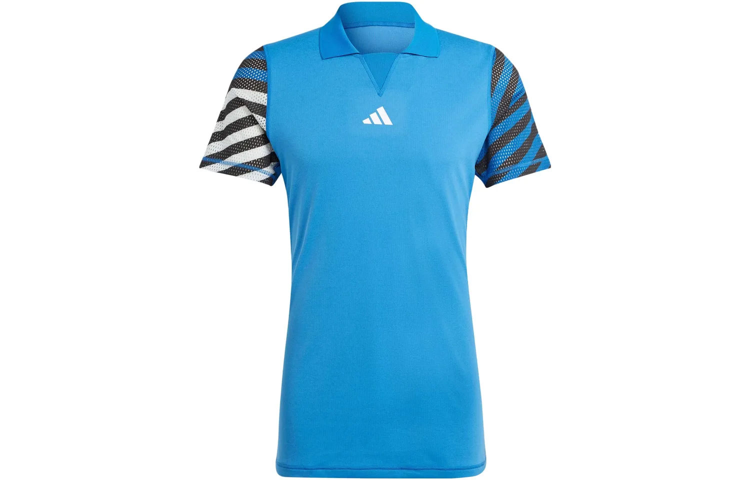 Adidas Футболка-поло мужская Air Force Blue с воротником-поло, умеренно прямого кроя