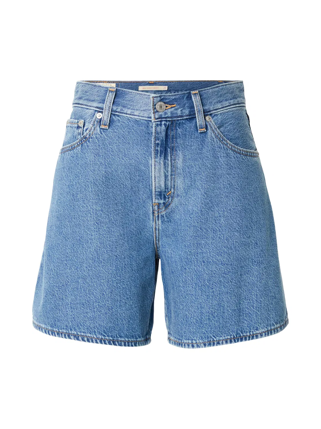 Широкие джинсы и широкие шорты с высокой посадкой Levi'S , Blue Denim