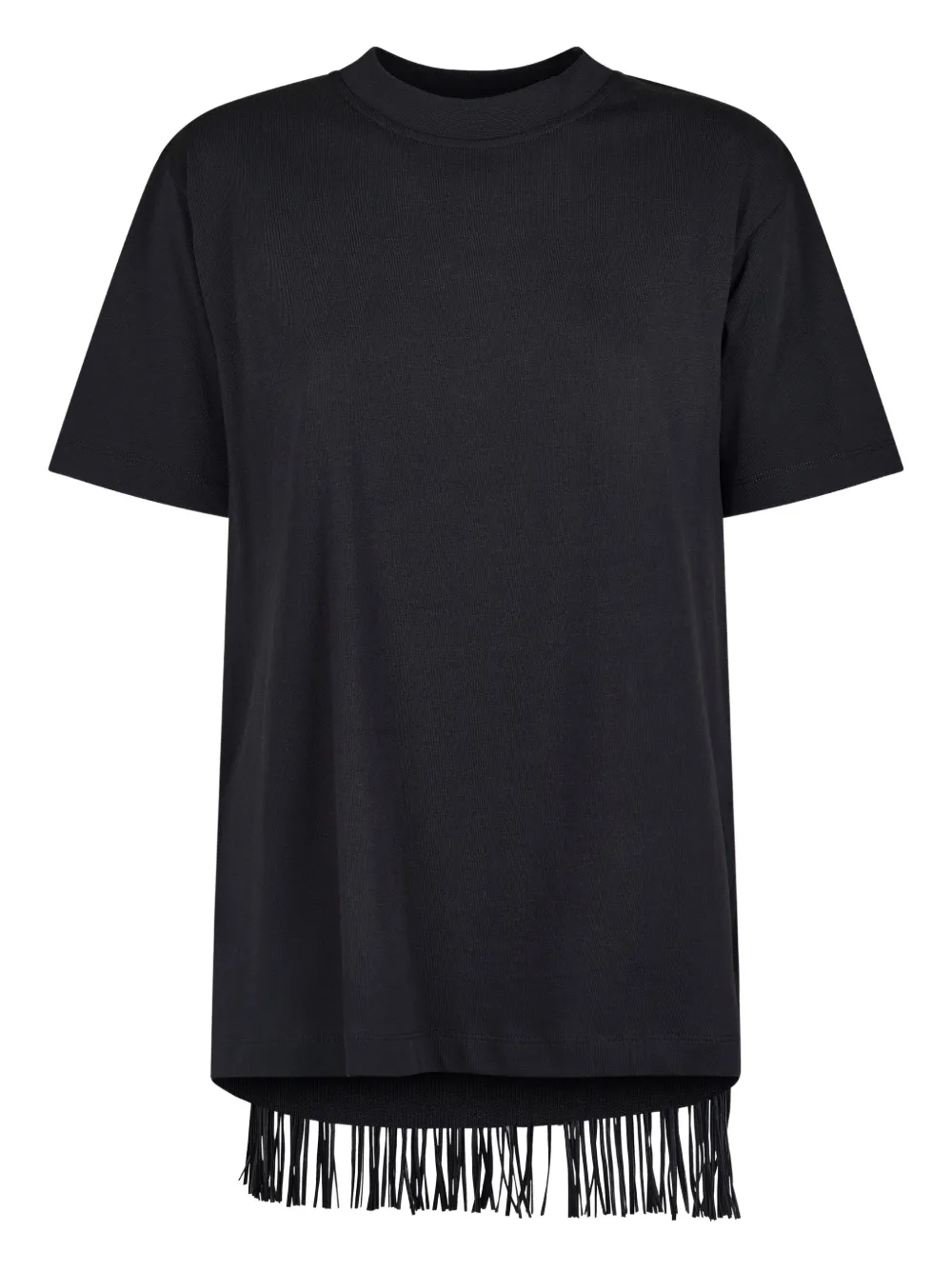 

Футболка с бахромой Sportmax, черный