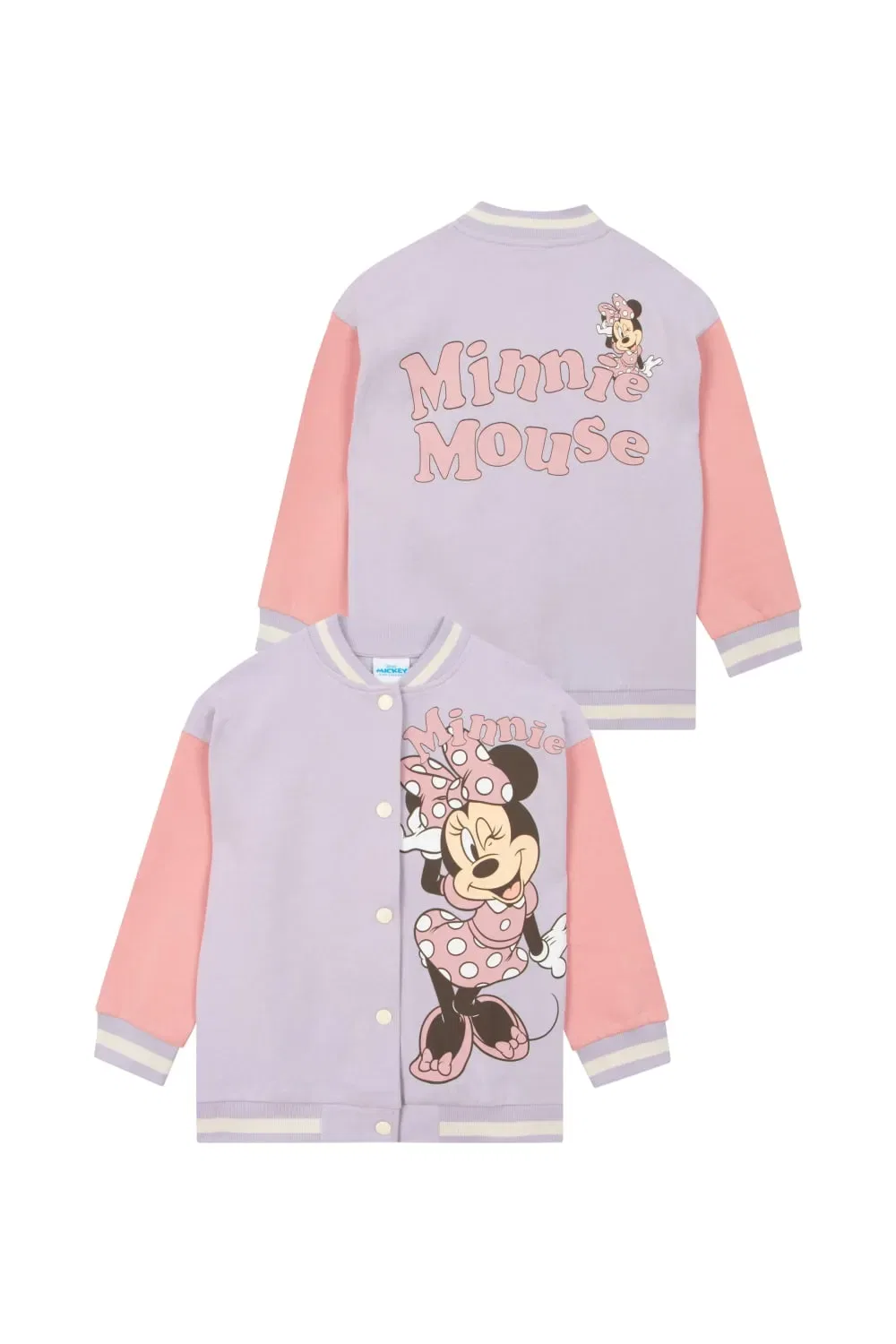 Детская бомбер-куртка Minnie Mouse Disney, фиолетовый