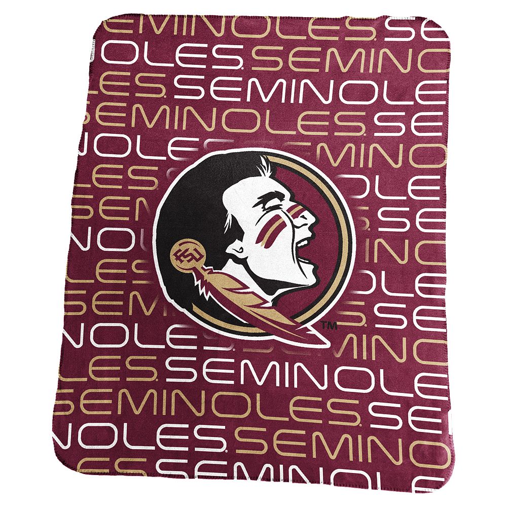 

Классическое флисовое одеяло Seminoles с логотипом штата Флорида Logo Brand, цвет Fsu Red