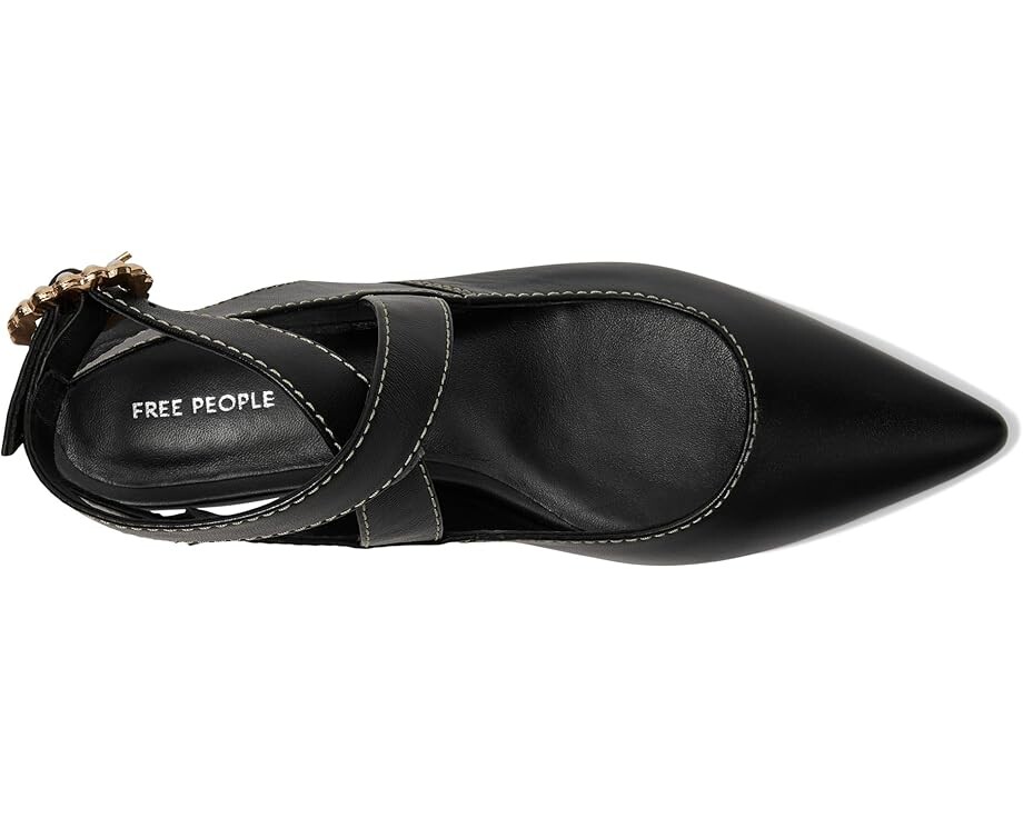 Туфли на плоской подошве Free People Parisa Point Flat, черный — фото 2