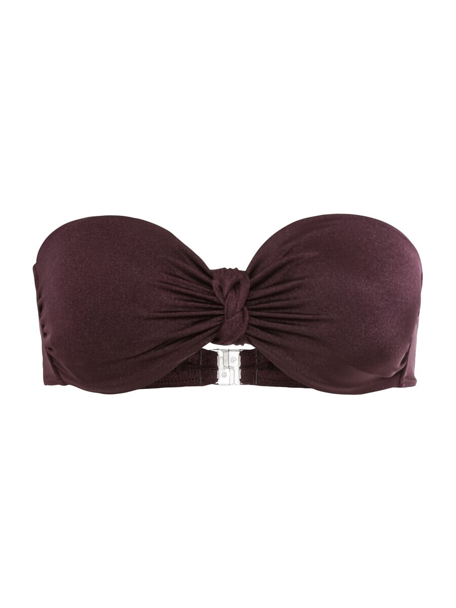 

Топ бандо бикини LSCN by LASCANA Bandeau Bikini Top Nele, цвет aubergine