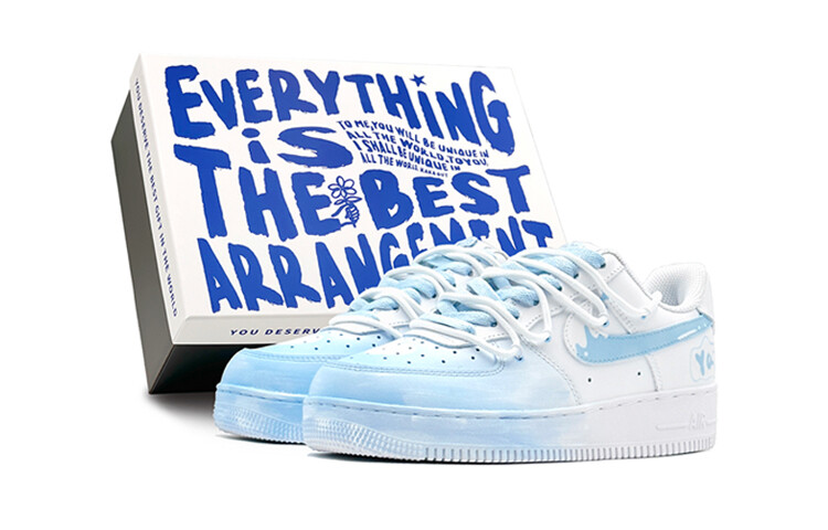 

Мужские кроссовки для скейтбординга Nike Air Force 1, Light Blue