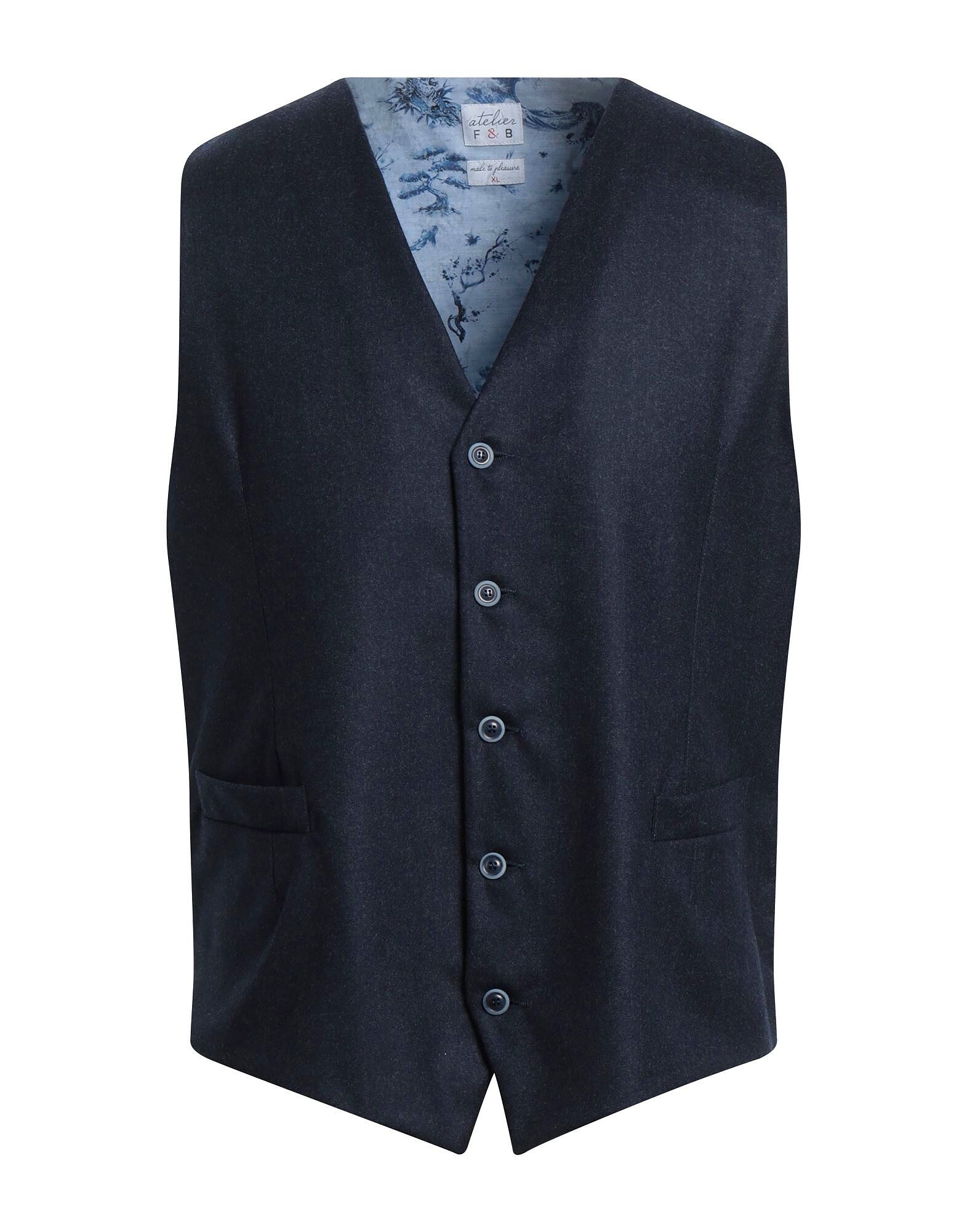 

Жилет, сшитый на заказ Atelier F&B, полуночно-синий
