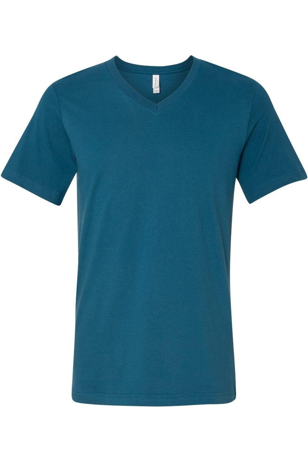 

Трикотажная футболка BELLA + CANVAS с V-образным вырезом, цвет deep teal