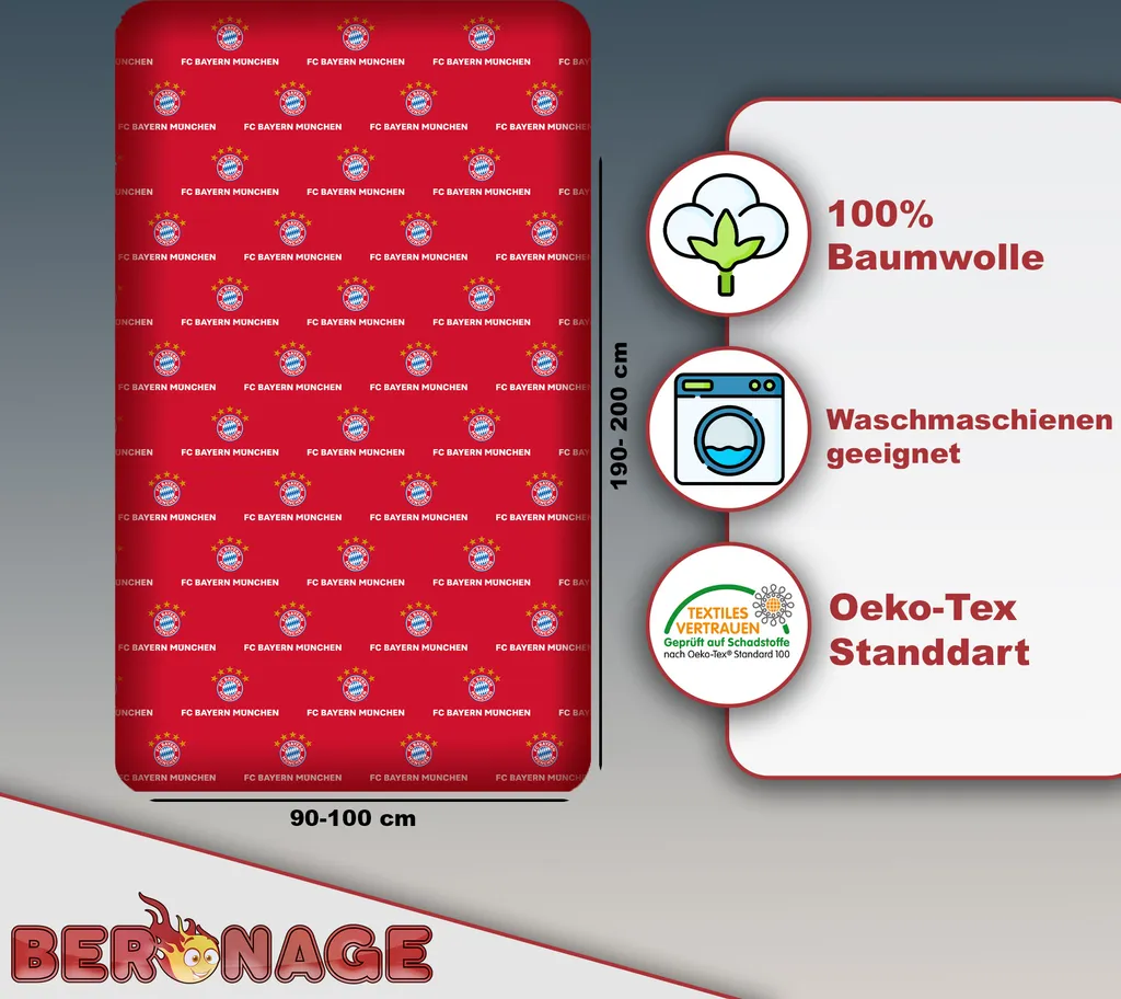 

Простыня Beronage, красный