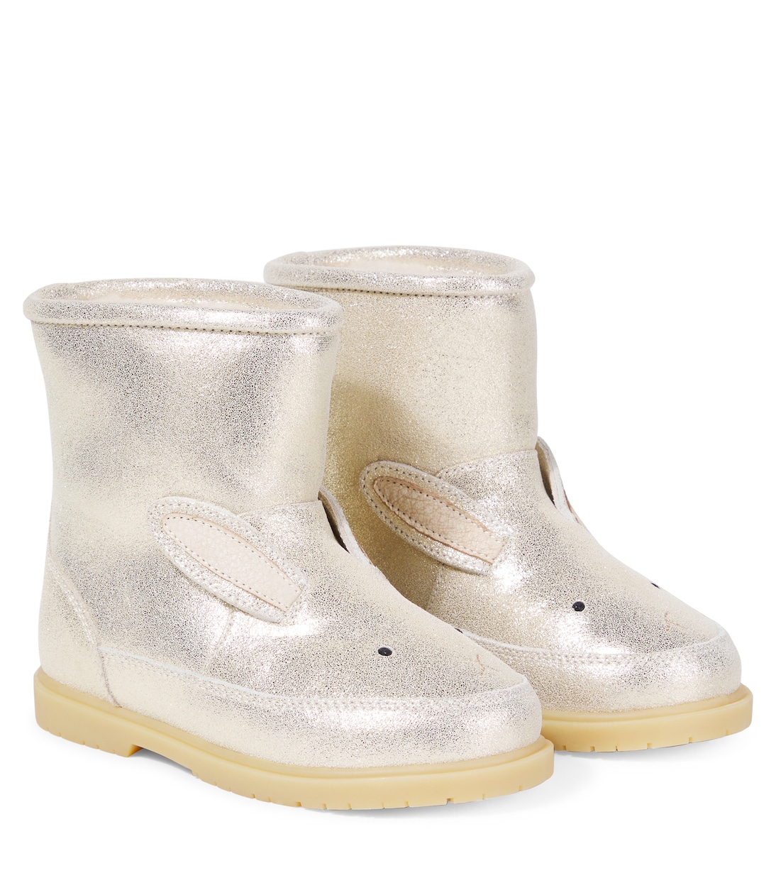 

Ботинки из металлизированной кожи Xelly Donsje, Silver Metallic Leather