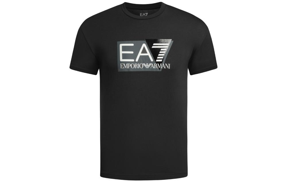 Emporio Armani Мужская футболка EA7 SS24, черная — фото 3