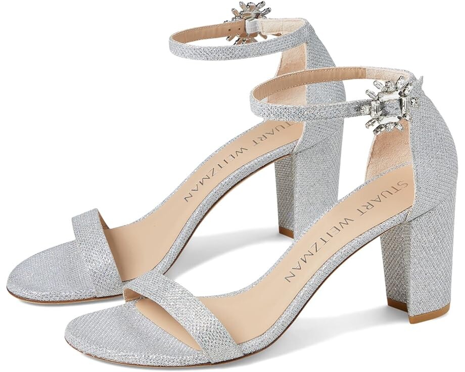 

Туфли Stuart Weitzman Nearlynude Crystal Nova Sandal, цвет Crystal/Clear