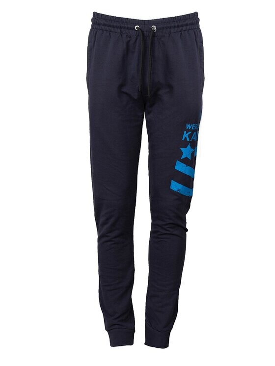 

Брюки из ткани regular fit Bikkembergs, синий