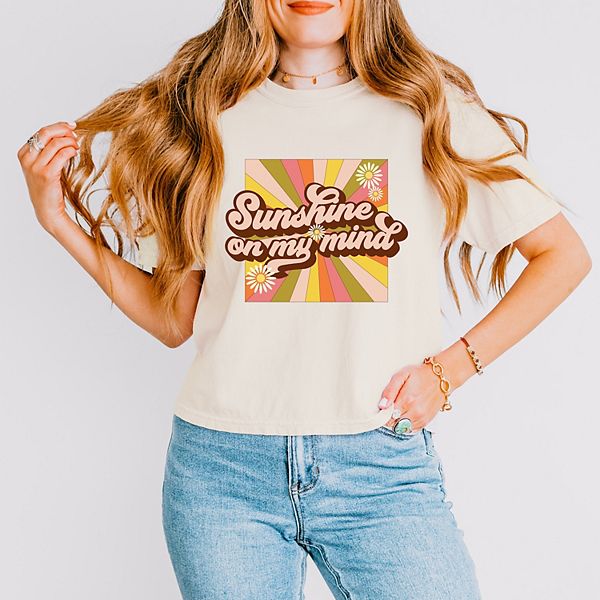 

Кроп-топ Retro sunshine on my mind Simply Sage Market, Ivory