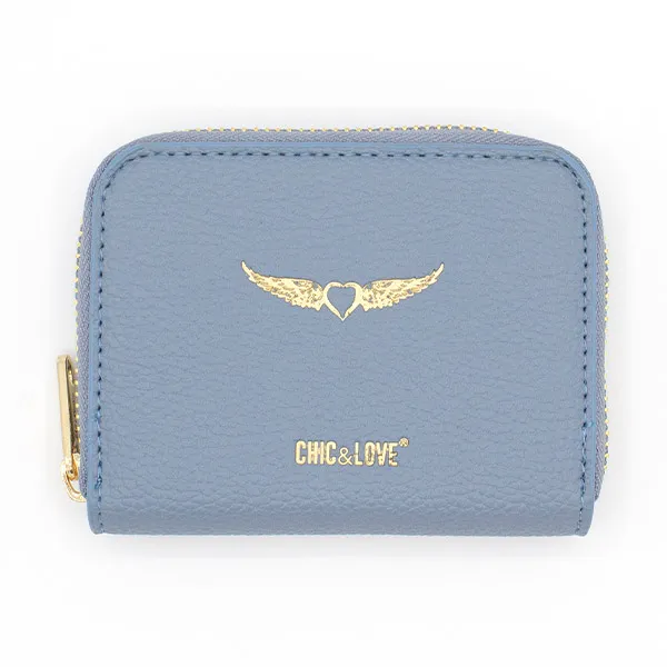 

Кошелек с эффектом кожи Cartera Azul Pequeña Chic & Love, 1 UD