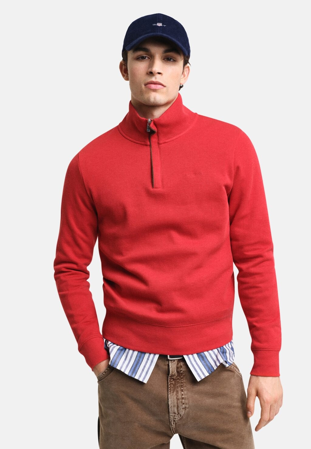 

Джемпер SACKER HALF-ZIP GANT, красный